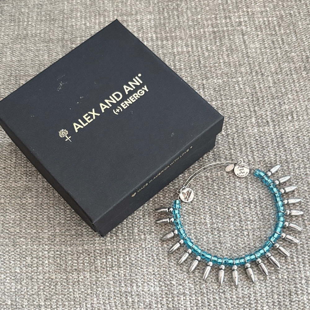 Alex and Ani Beaded and Spiked Energy Bracelet NWOT